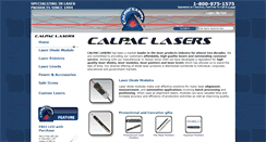 Desktop Screenshot of calpaclasers.com